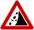 Rockfall on the left