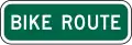 D11-1bP Bike route (plaque)