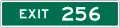 E1-5aP 3 Digit Exit Number (plaque)