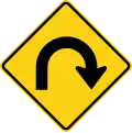 W1-11 (D) Hairpin curve to the right