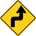 W1-3 (D) Reverse turn, first to the right