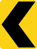 W1-8 (I) Left chevron