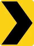 W1-8 (D) Right chevron