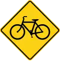 W11-1 Bicycles ahead