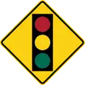 W3-3 Traffic lights ahead