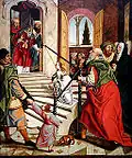 Presentation of the Virgin to the Temple. Calzada Master.