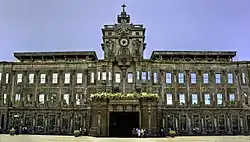 Front of a very old building