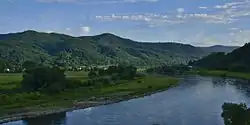 Malé Březno on the bank of the Elbe River