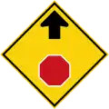 Stop sign ahead