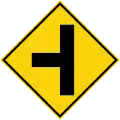 Crossroad on the left