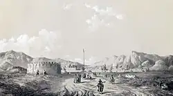 Mamasani's Tower, by Eugène Flandin