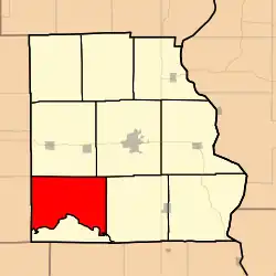 Location in Crawford County