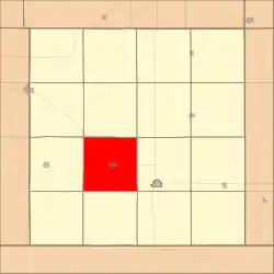 Location in Harlan County