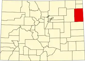 State map highlighting Yuma County