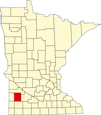 State map highlighting Lyon County