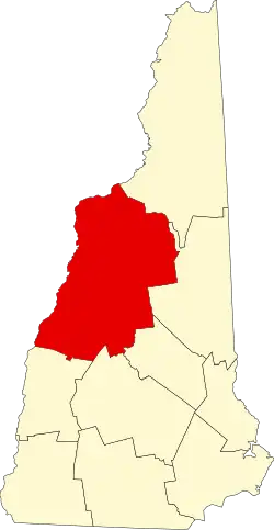 Grafton County map
