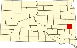 State map highlighting Lake County