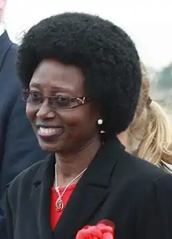 Mariam Boni Diallo, Beninese politician with an Afro hairstyle