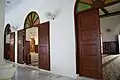 Corridor outside the prayer hall of the mosque.