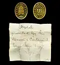 Commemorative medal for Women's Exhibit at the 1876 Philadelphia Centennial Exposition.