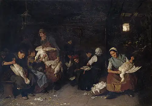 Max Liebermann, Women Plucking Geese (1872)
