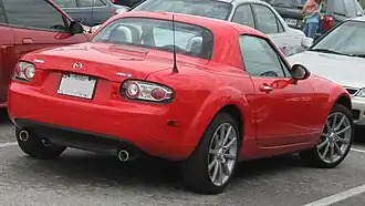 Mazda Miata Power Retractable Hard Top (PRHT) c. 2007, with polycarbonate hardtop[23]