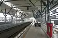 The new elevated platform of Medan Station