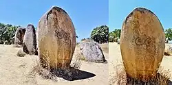 Spirals engraved stone