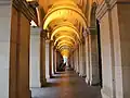 The arcade along Elizabeth Street