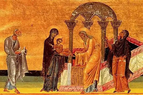 Painting from the Menologion of Basil II (c. 1000 AD)