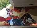 Tunnel with mural