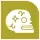 Pictogram of Tezonco metro station. It features the silhouette of a skull as seen from its right side. It is decorated with a four-peak star.
