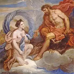 Iris and Jupiter by Michel Corneille the Younger (1701)
