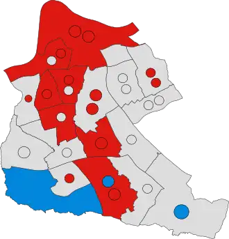 2019 results map