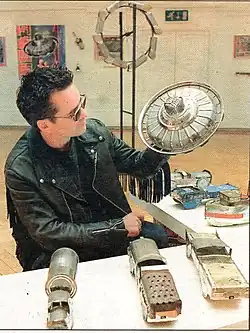 Badger at Lost and Found Exhibition at the Liverpool Art School in 1997