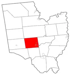 Map highlighting Milton's location within Saratoga County.