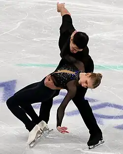 Minerva Fabienne Hase and Nikita Volodin perform at the 2024 World Figure Skating Championships.