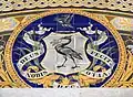 Minton floor, coat of arms of Liverpool,'Deus Nobis Haec Otia Fecit' is from Virgil, translates as 'God has given to us this leisure'.