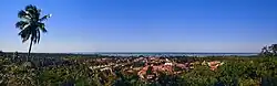 Aerial view of São Miguel dos Milagres from the Alto do Cruzeiro Scenic Lookout