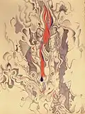 Miró's Pine Tree 2, silverpoint, Plike paper, Jeannine Cook