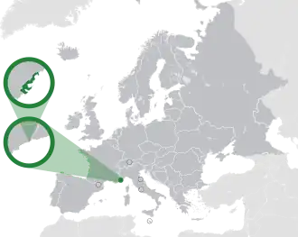 Location of Municipality of Monaco