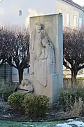 Color photograph of a sculpted monument.
