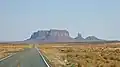 Southwest aspect, from Highway 163, Eagle Mesa and Setting Hen