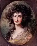 Mrs. Richard Brinsley Sheridan by Gainsborough Dupont, c. 1785