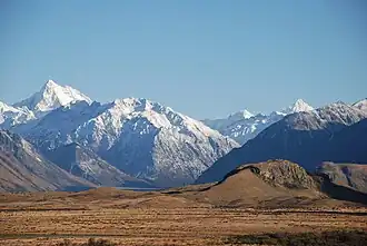 Two Thumb range behind Mount Sunday