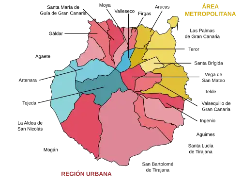 Map of Gran Canaria