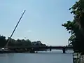 The replacement under construction in 2011 July