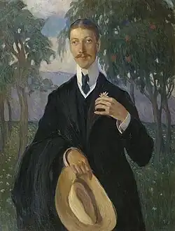 Nikolai Gumilev, 1909, oil on canvas, 105 by 80 cm; Tretyakov Gallery, Moscow