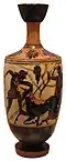 Lekythos, Theseus and the bull, Athens, National Museum 1124