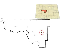 Location of Turtle Lake in North Dakota